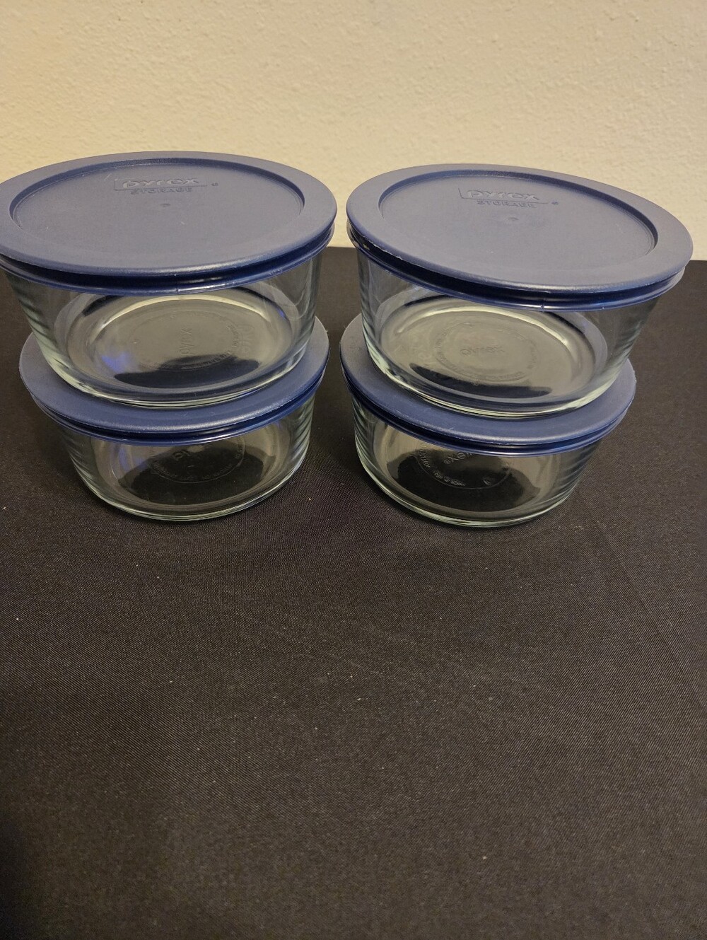 PYREX glass storage/cookware set of 4